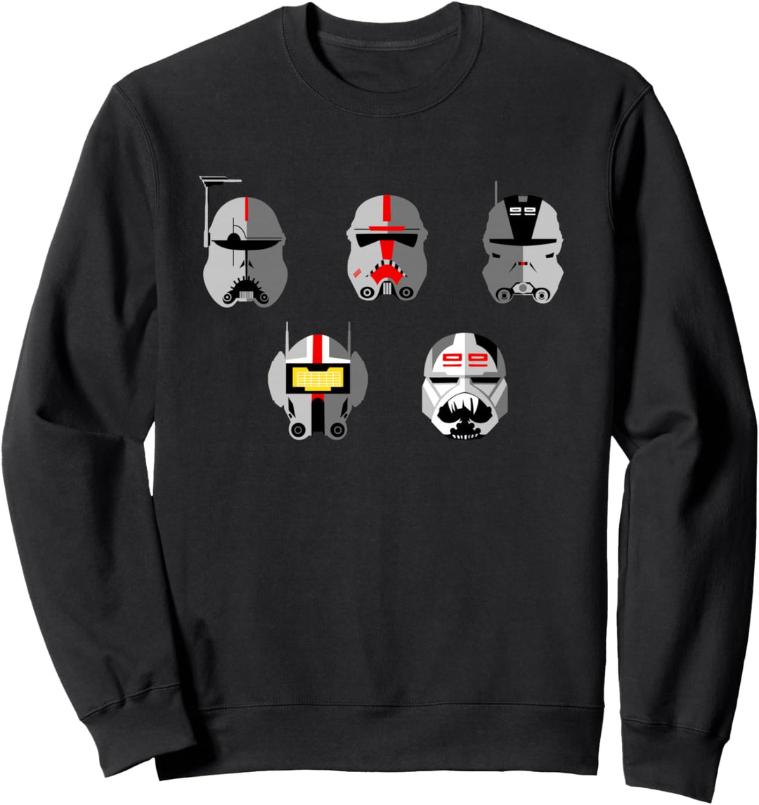 Star Wars The Bad Batch Clone Force 99 Helmets Sweatshirt