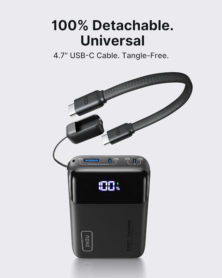 INIU Laptop Power Bank, Klein 65W PD3.0 20000mAh Hochkapazität Powerbank, USB-C EIN & Ausgang Extern