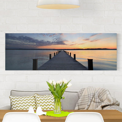 Top Leinwandbild Maritim - Panorama 50 x 150cm, Brücke in Schweden 50cm x 150cm Brücke in Schweden,