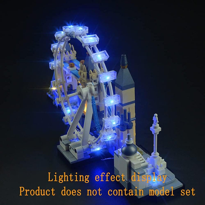 GEAMENT Verbesserte Version Licht-Set für Architecture London Skyline Collection Kompatibel mit Lego