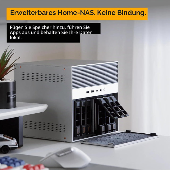 ZimaCube 2 NAS Server mit Intel i3-1215U, Netzwerkspeicher 6 Bay | Thunderbolt 4, Dual 2,5GbE und PC