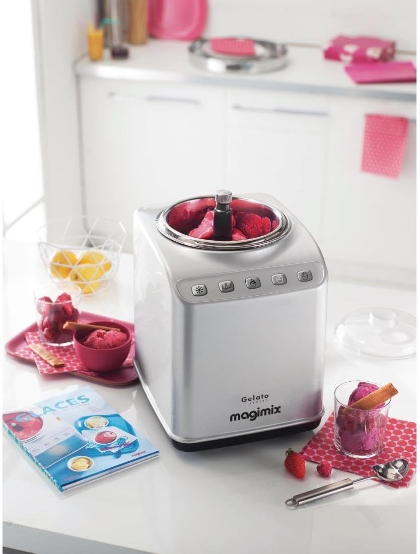 Magimix Eismaschine Gelato Expert mit 180Watt aus Edelstahl, 11680RW