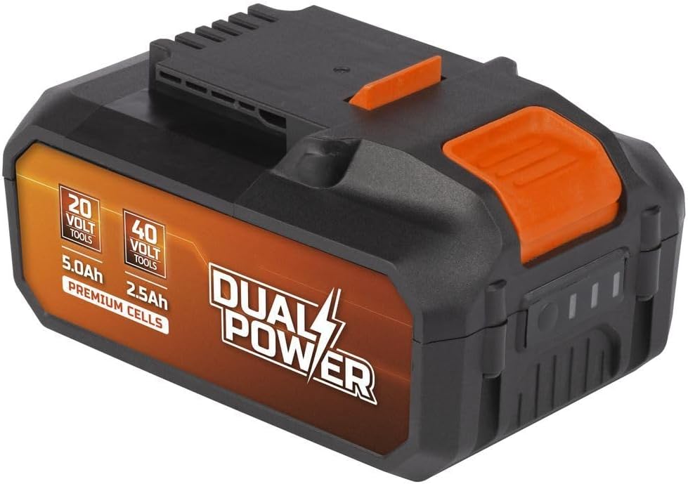 Powerplus Akku 2x20V 5.0/2.5Ah, für alle Powertools und Gartengeräte des Dual Power Sortiment und ka