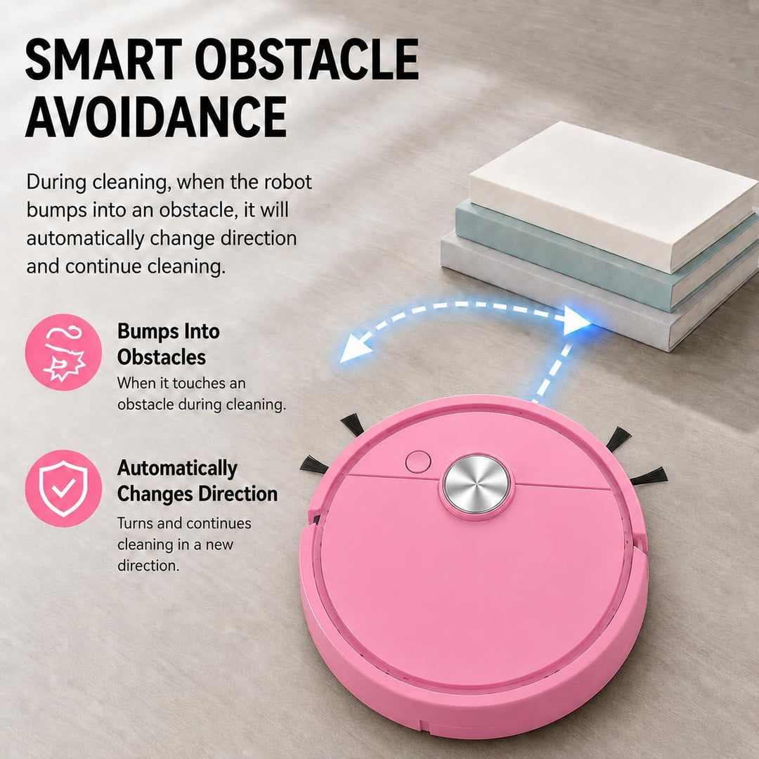 Mini Saugroboter, Mini staubsauger Roboter, Kleiner Saugroboter, Staubsaugerroboter für Auto, 3-in-1