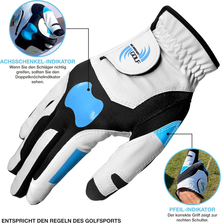 ME AND MY GOLF True Grip Trainings-Golfhandschuh – Perfekter Halt bei jedem Schwung S/M Right Hand (