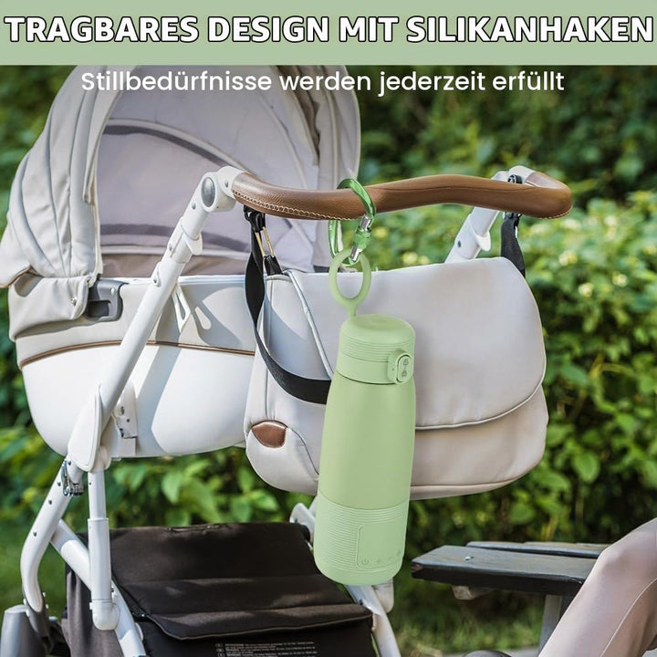 Tragbarer Baby Flaschenwärmer für Unterwegs, Mobiler und kabelloser Flaschenwärmer, Tragbarer Flasch