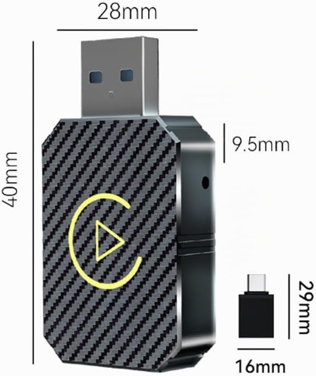 Wireless Carplay Adapter, 2025 Upgrade Wireless Android Auto Adapter,2 in 1 Kabelloses Carplay Auto