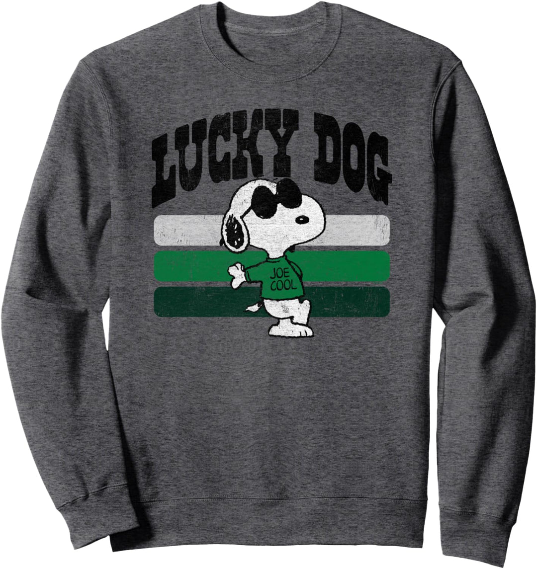 Peanuts St Patrick's Day Snoopy glücklicher Hund Sweatshirt
