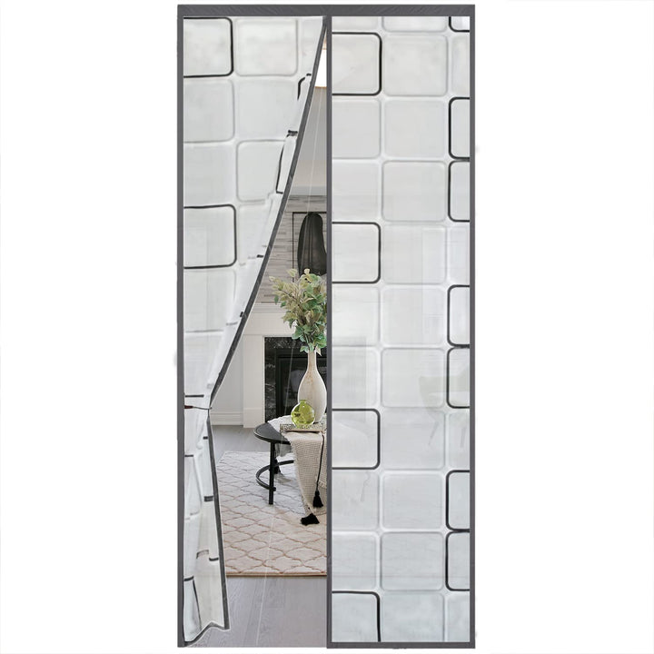 Isolier Schutz Vorhang 100x220cm, Magnet Wärmeschutzvorhang für Türen, Kälteschutz und Wärmeschutz i