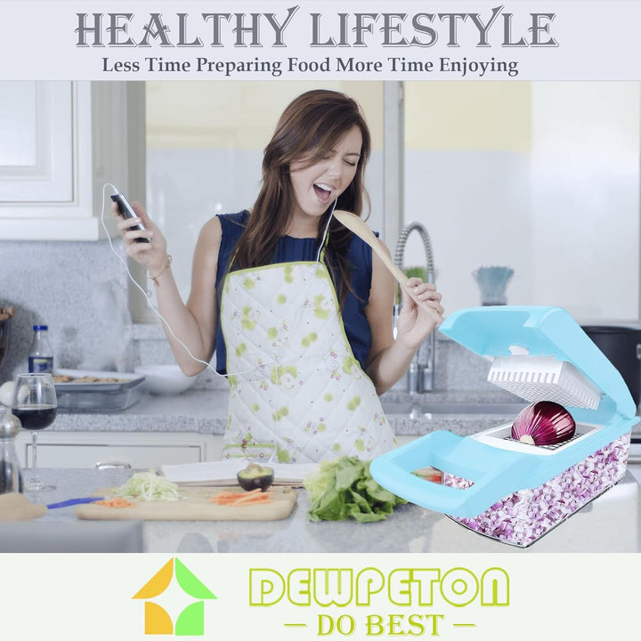 Gemüseschneider Gemüsehobel Reibe Zwiebelschneider Mandoline Dicer Chopper Küchenreibe Gemüsereibe,