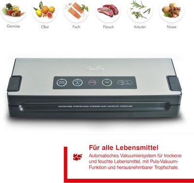 Solis Vakuumiergerät Vac Premium 574 - Einschweissgerät für Lebensmittel - Vakuumierer/Folienschweis