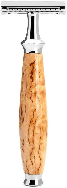 MÜHLE Rasierset - Purist Serie - Silvertip Fibre - Rasierhobel - karelische Maserbirke