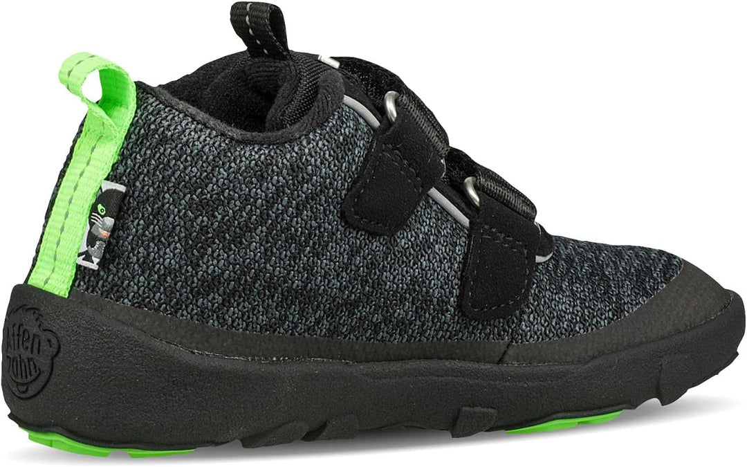Affenzahn Übergangsschuh Knit Happy wasserdicht atmungsaktiv vegan mit Kaltfutter, Klettverschlüssen