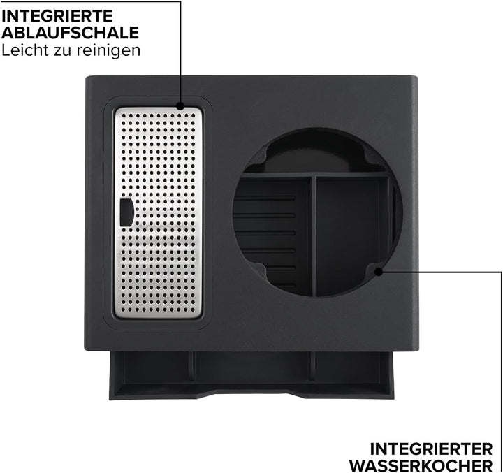 Corby Kensington Compact Drawer Willkommenstablett in Schwarz