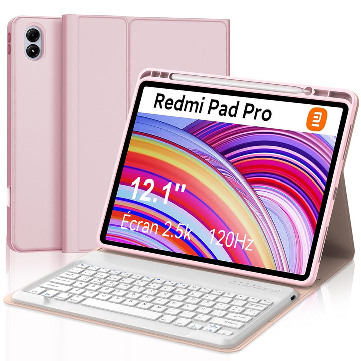Tastatur für Redmi Pad Pro 12.1 | Schutzhülle Redmi Pad Pro mit Tastatur 2024 [Spanisch Ñ], kabellos