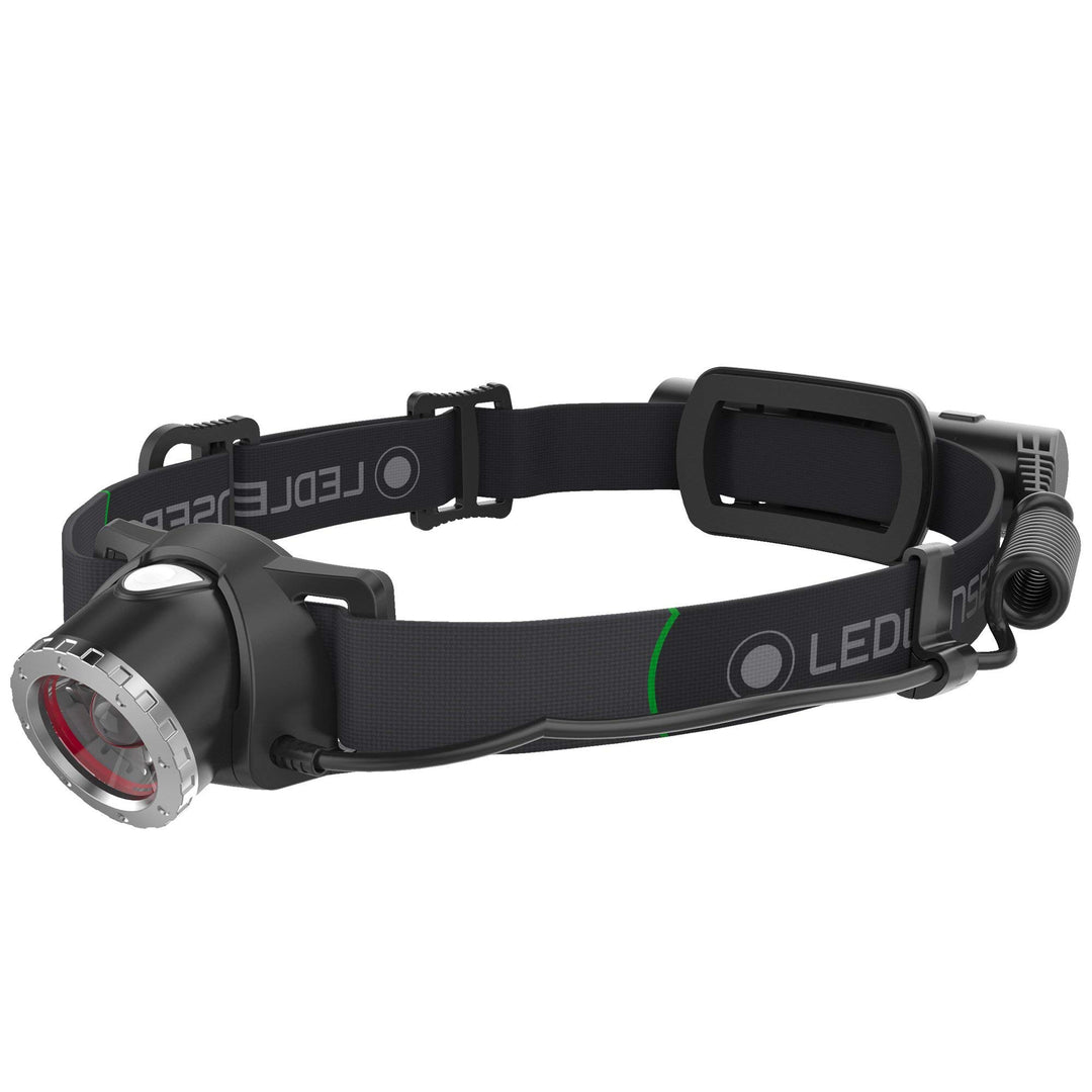 Ledlenser MH10 LED Akku Stirnlampe, extrem helle 600 Lumen, 120 Std. Laufzeit, wiederaufladbar, rote