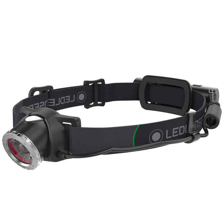 Ledlenser MH10 LED Akku Stirnlampe, extrem helle 600 Lumen, 120 Std. Laufzeit, wiederaufladbar, rote
