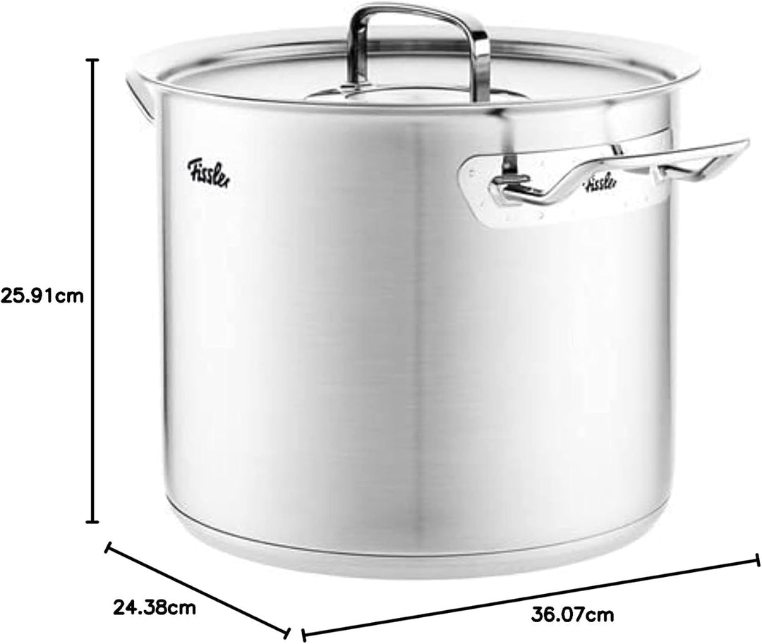 Fissler Original-Profi Collection / hoher Kochtopf (Ø 24 cm, 9,1L) aus Edelstahl, Töpfe inkl. Metall
