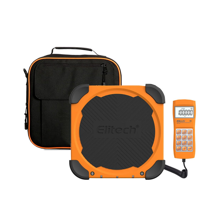 Elitech Elektronische Kältemittelwaage,100KG Kältemittel-Füllwaage,Digitale Gewichtswaage für HVAC u