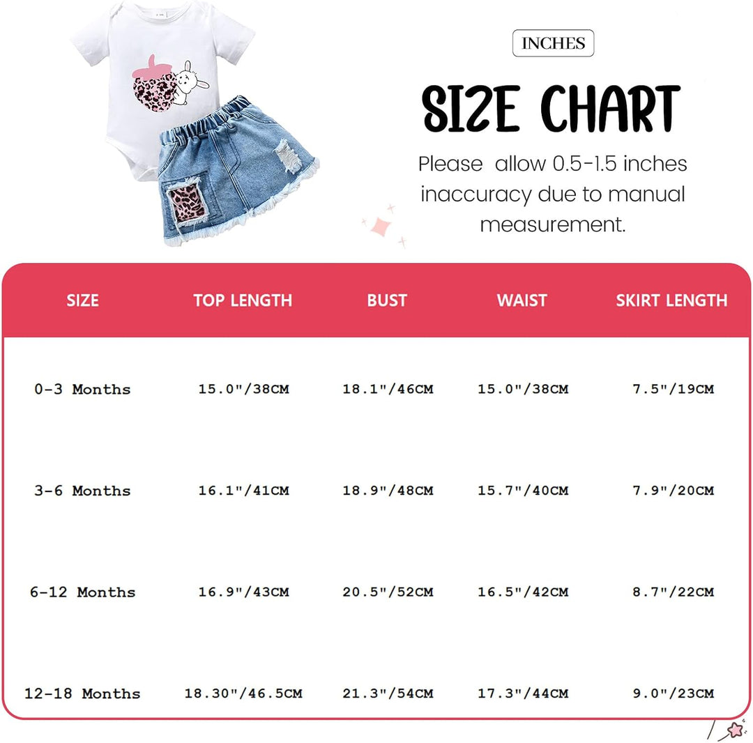 Neugeborenes Baby Mädchen kleidung Briefdruck Rüschen Strampler+ Jeans Zerrissener Denim-Rock Säugli