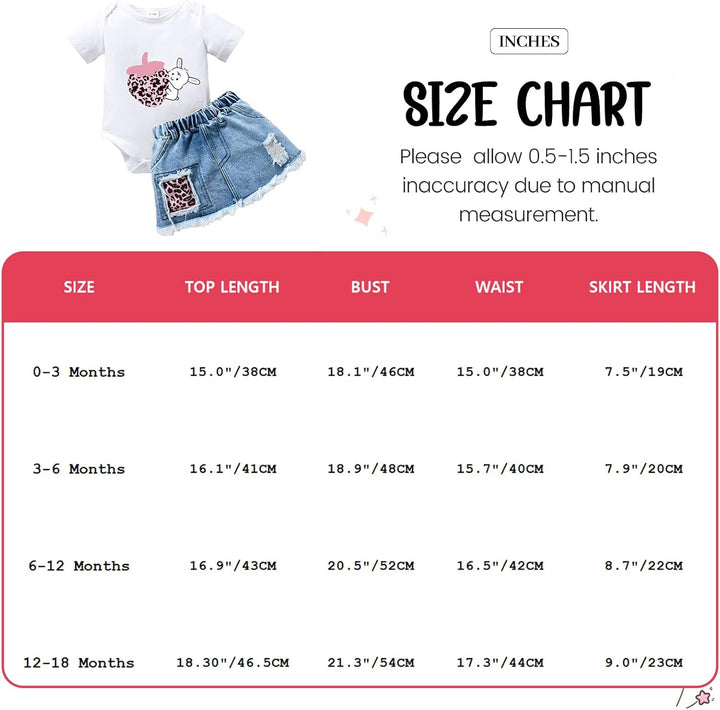 Neugeborenes Baby Mädchen kleidung Briefdruck Rüschen Strampler+ Jeans Zerrissener Denim-Rock Säugli