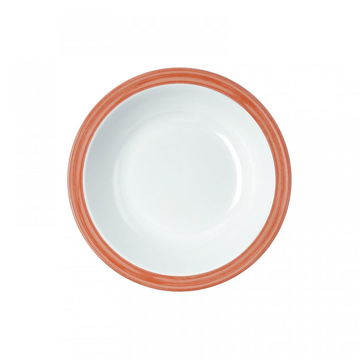 WACA 1926 Suppenteller Kunststoffteller 600 ml Dm 205 mm, Farbe:Bistro orange Bistro Rot, Bistro Rot