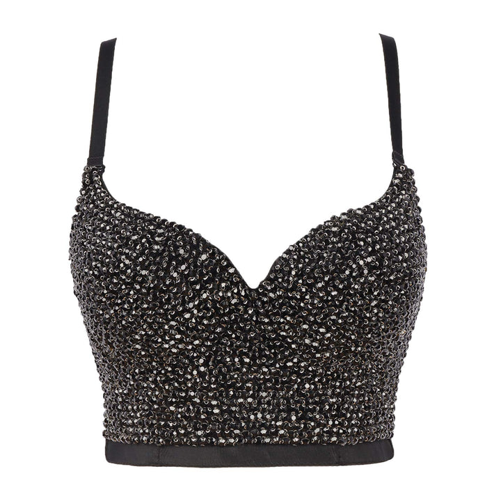 Damen Korsett Bustier BH Dessous Tank Top Trägertop Crop Top Corsage Schlanke Weste 