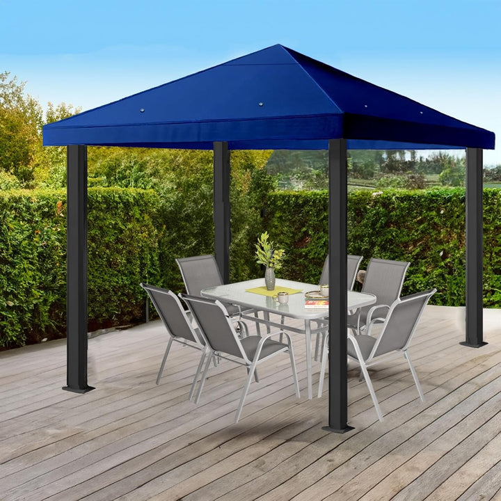 freigarten.de Ersatzdach für Pavillon 3x3 Meter Wasserdicht Material: Panama PCV Soft 370g/m² extra