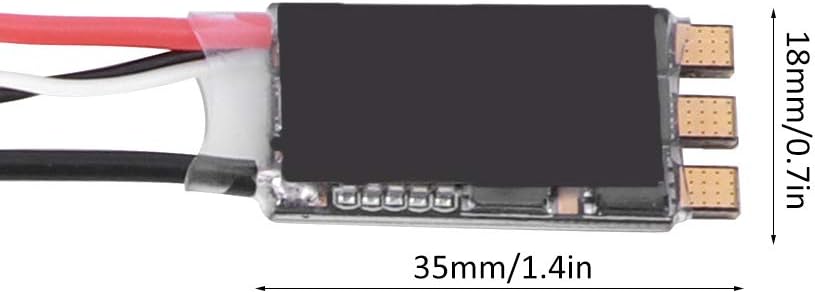 RC Brushless ESC, 30A - S 2‑6S Brushless ESC Ersatzteil Geeignet für Multicopter Quadcopter(Schwarz)