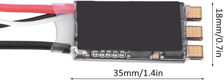 RC Brushless ESC, 30A - S 2‑6S Brushless ESC Ersatzteil Geeignet für Multicopter Quadcopter(Schwarz)