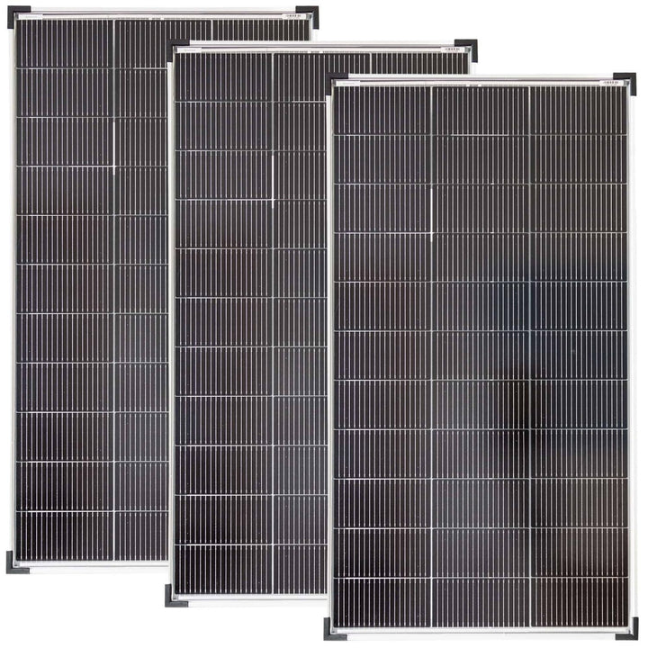 SOLARTRONICS Solarmodul 120 Watt Mono bifazial18 V 18 Busbars Solarpanel Solarzelle (3 Stück)