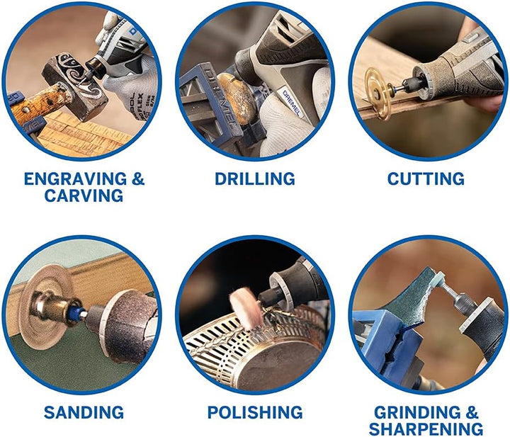 Dremel 4250 Drehwerkzeug 175W Multitool Kit mit 3 Aufsätzen 45 Zubehörteile 175W Motor mit elektroni