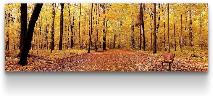Startonight Bilder Herbst Panorama, Leinwandbilder Moderne Kunst, Landschaft Wanddeko Kunstdrucke, W