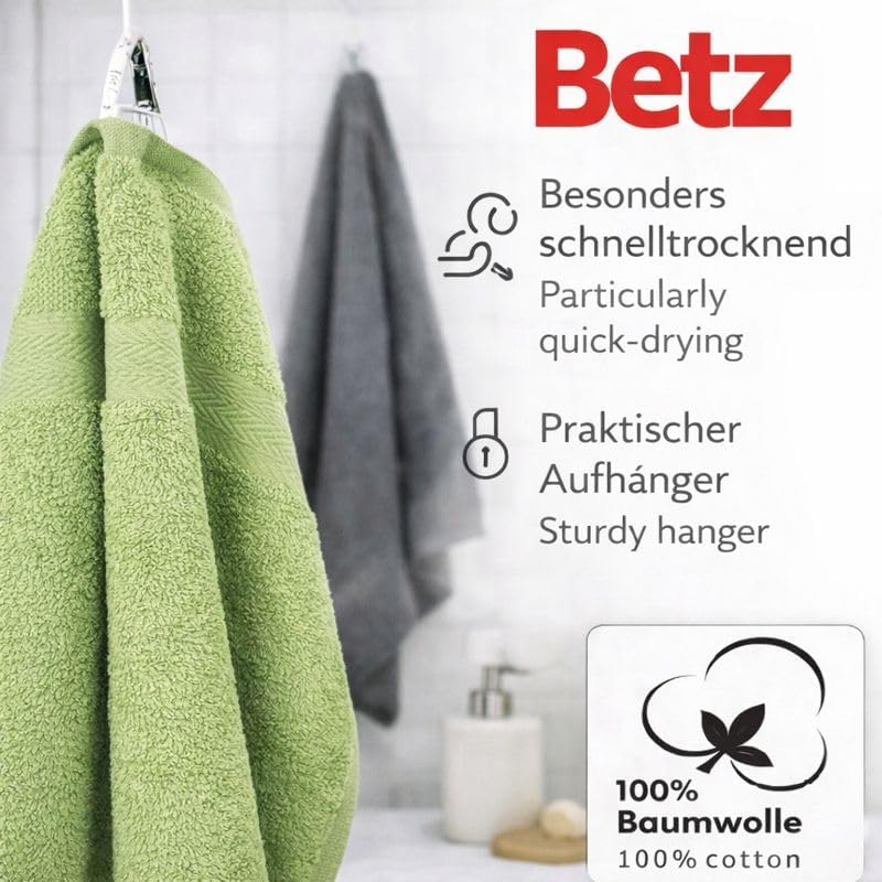 Betz Handtuch 6er Pack Handtücher Set Premium Grösse 50x100 cm 100% Baumwolle - gut trocknend, Gute