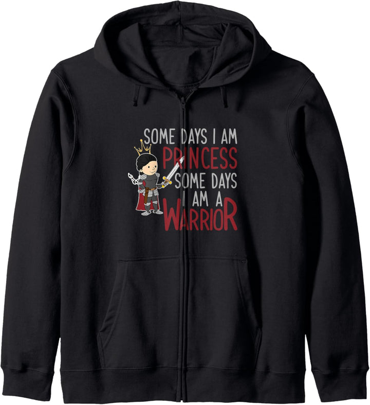 Some Days I Am Princess & Warrior Funny Female Gamer Gaming Kapuzenjacke
