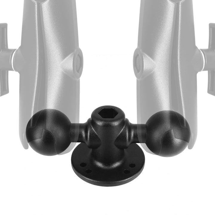 1,5 Zoll Dual Kugelhalterung Aluminiumlegierung, C-Grösse 38mm Doppel Kugel Basis mit AMPS Lochmuste