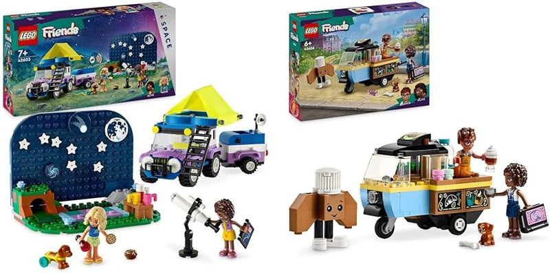 LEGO Friends Sterngucker-Campingfahrzeug Set mit Geländewagen-Auto und Spielzeug-Teleskop & Friends