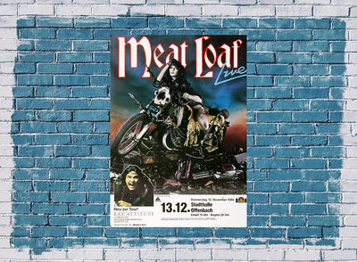 Meat Loaf - Bad Attitude, Frankfurt 1984 » Konzertplakat/Premium Poster | Live Konzert Veranstaltung