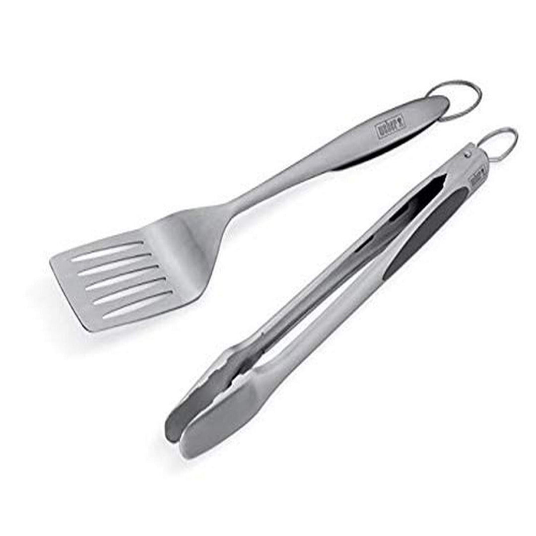 Weber 10611 Deluxe Werkzeugset, Edelstahl Easy Open Verpackung (leicht zu öffnen), Easy Open Verpack