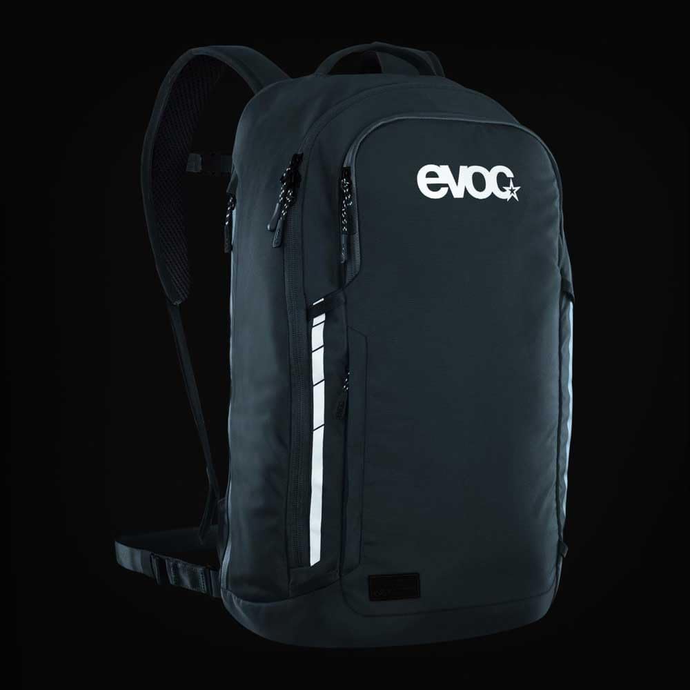 EVOC COMMUTE PRO 22 Rucksack (Fahrradrucksack, inkl. Rückenprotektor, recyceltes Polyester, Fahrradz