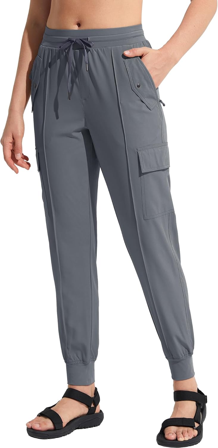 MOCOLY Damen Leichte Wanderhose Outdoor Trekkinghose Atmungsaktive Cargo Hose Kletterhose Outdoorhos