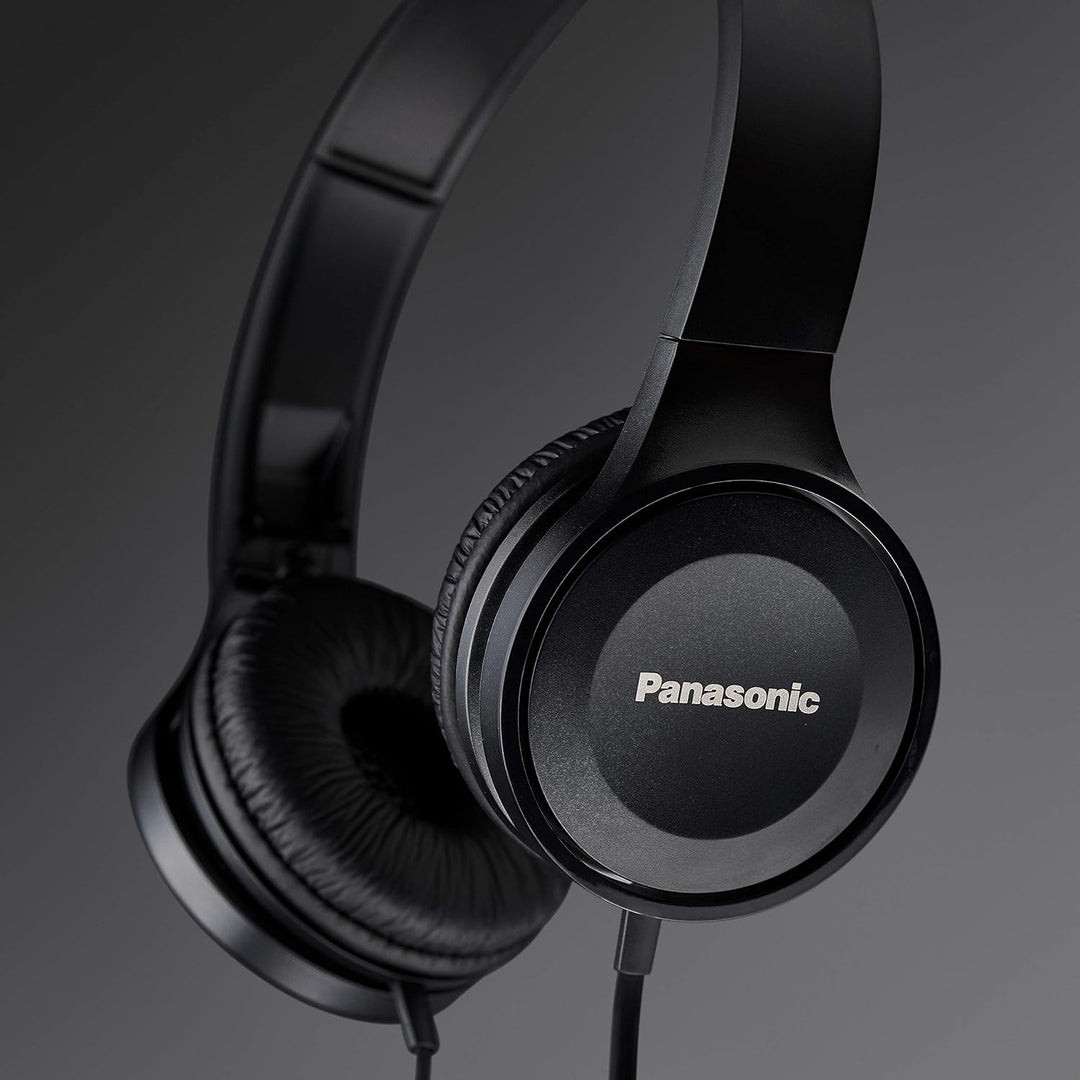 Panasonic RP-HF100ME-K On Ear Kopfhörer - Headset, 10-23.000 Hz, 30 mm Wandler, kompakt zusammenfalt