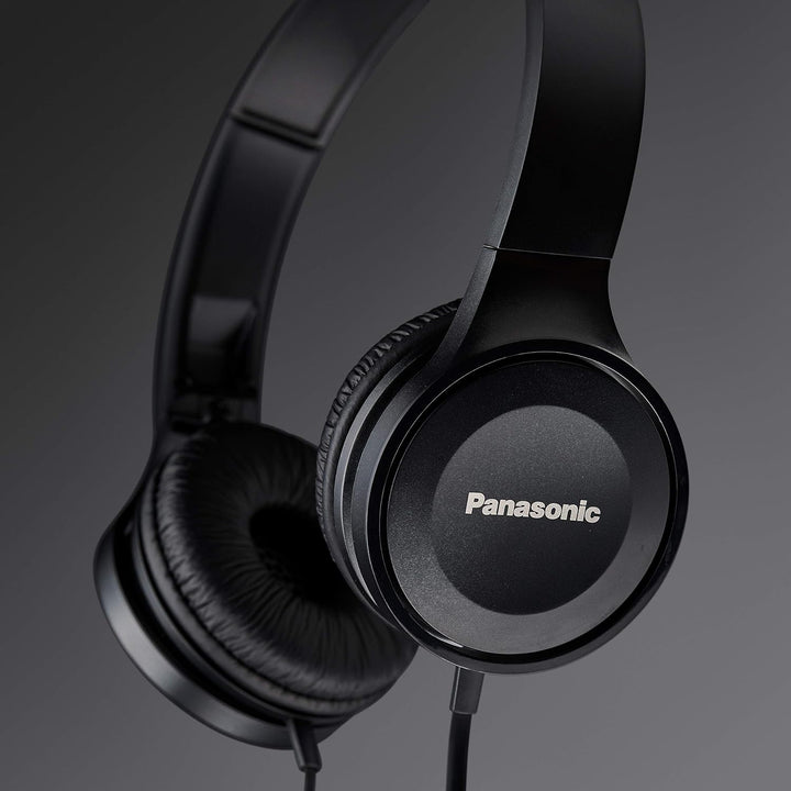 Panasonic RP-HF100ME-K On Ear Kopfhörer - Headset, 10-23.000 Hz, 30 mm Wandler, kompakt zusammenfalt