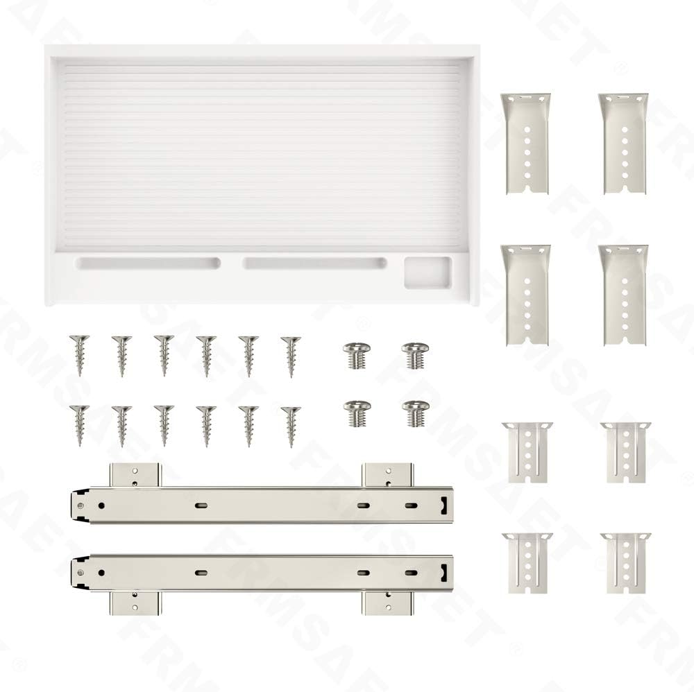 FRMSAET Büromöbelzubehör Tastaturschublade unter dem Schreibtisch Mehrzweckfach mit Einstellbarer Hö