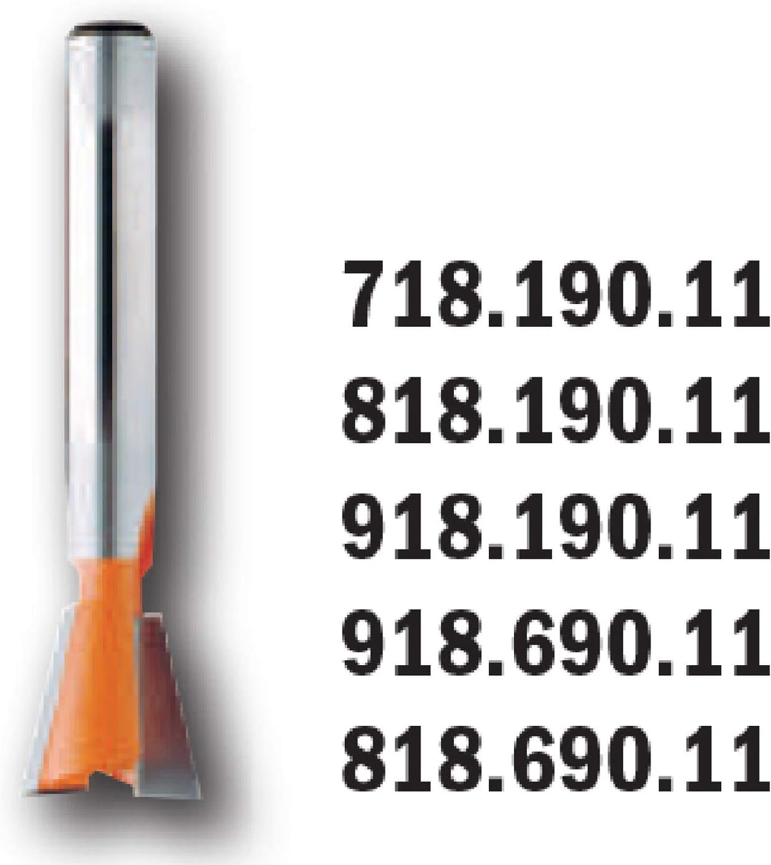 Cmt orange Tools 918,690,11 Erdbeere HW Dichtungen 7 bis 12 Grad S D 19 x 22 Acero Stahl, Acero Stah
