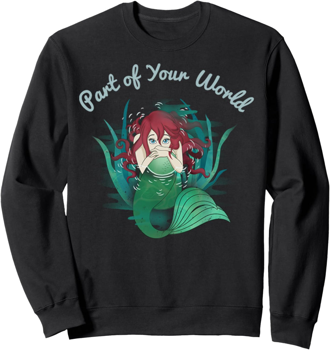 Disney Little Mermaid Ariel Your World Seaweed Sweatshirt