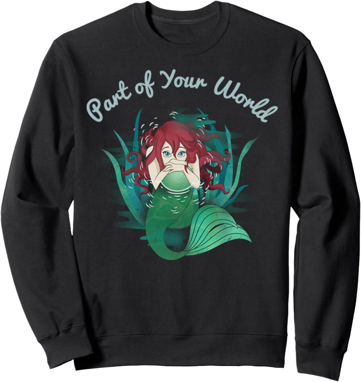 Disney Little Mermaid Ariel Your World Seaweed Sweatshirt