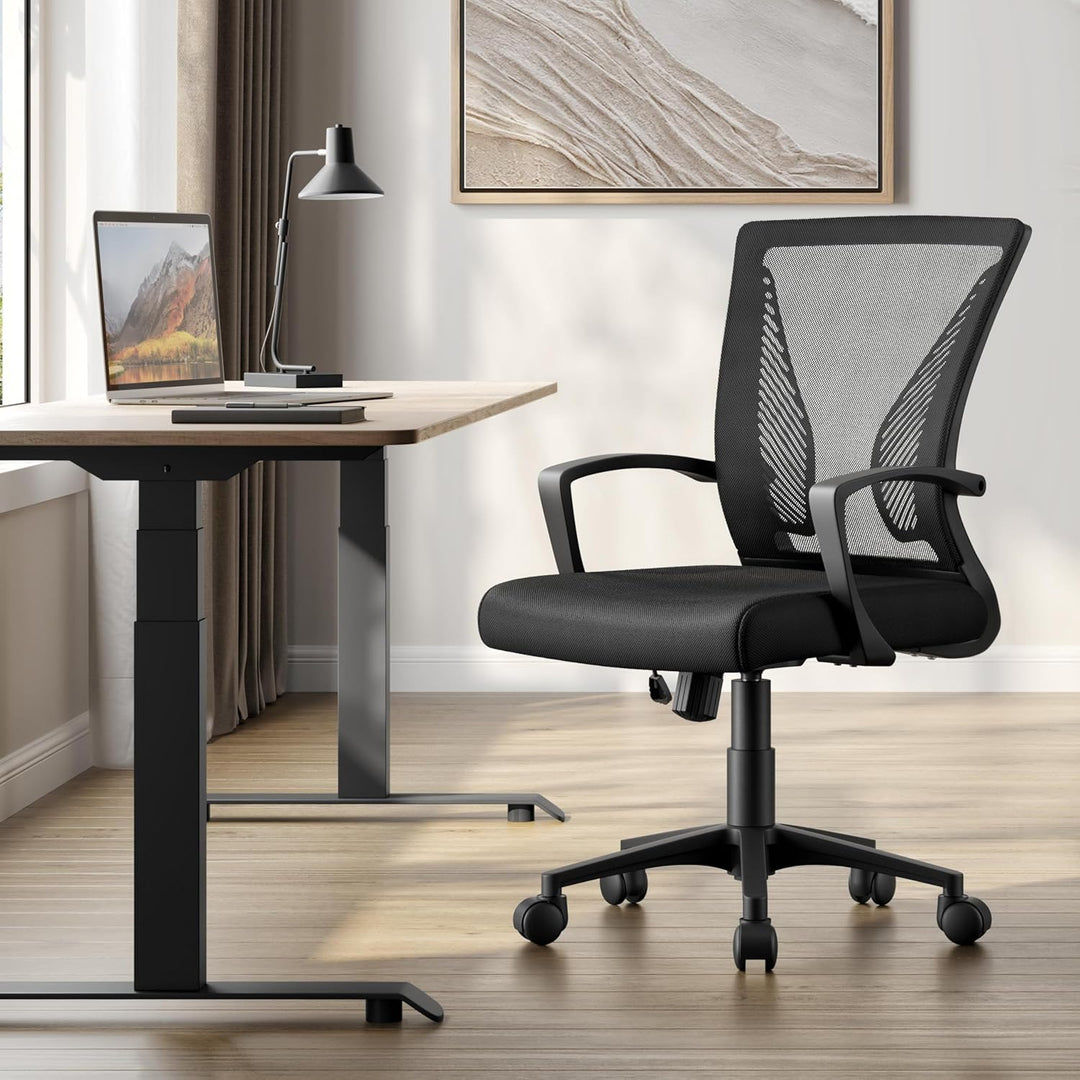 Yaheetech Bürostuhl Schreibtischstuhl ergonomischer Drehstuhl mit Netzbespannung Chefsessel bis 125
