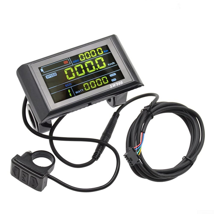 Fahrrad LCD Display E-Bike SW900 LCD Buntes Display Bedienfeld 24-60V Elektrofahrrad Scooter 5pin, 5