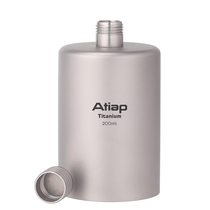 ATiAP Titan-Weintopf, 200 ml, tragbarer Weintopf, Taschenflasche, Weinflasche für Outdoor-Camping